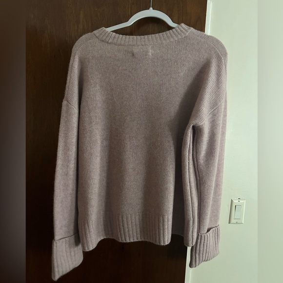 NWT Jason Wu Dusty Purple Cashmere Sweater Size Large - Picture 5 of 6